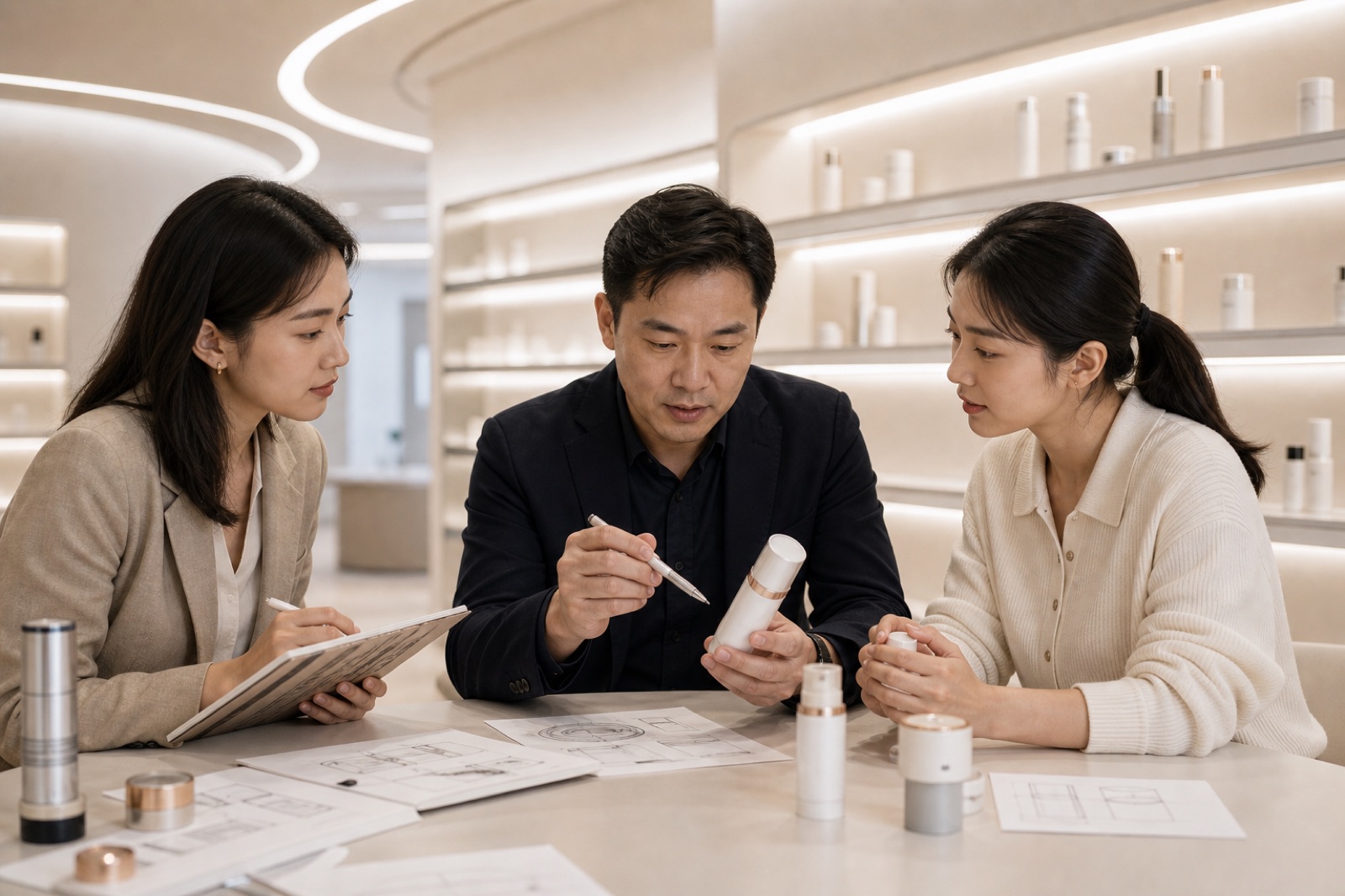 美集团队评审产品方案形象画面